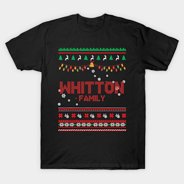 Whitton Family Christmas, Name Xmas , Merry Christmas, Name , Birthday, Middle name T-Shirt by sketchraging